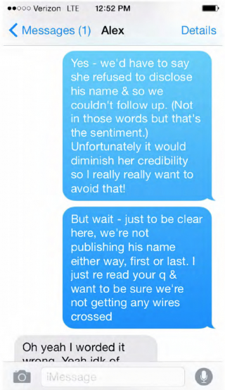 Sabrina Erdely Alex Pinkleton texts part 2