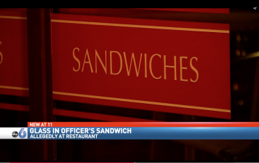 Officer sandwich via screengrab