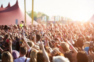 Image of music festival via Shutterstock