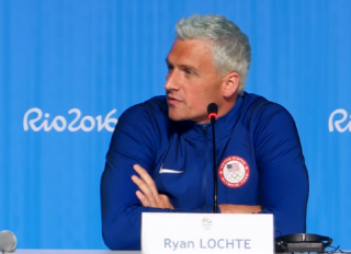 Image of Ryan Lochte via Team USA screengrab