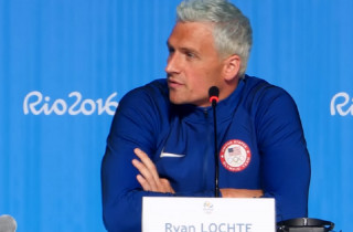 Image of Ryan Lochte via Team USA screengrab