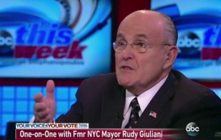 Image of Rudy Giuliani via ABC screengrab