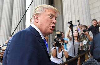 Donald Trump yelling (Shutterstock)