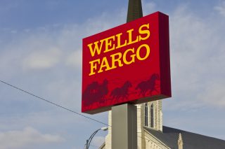 wells-fargo-sign via Jonathan Weiss/Shutterstock