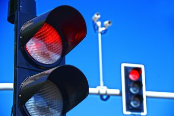 red light camera via monticello/shutterstock