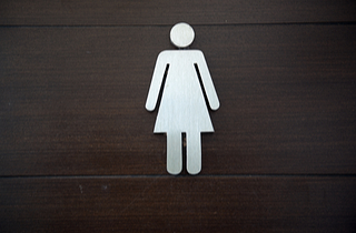 ladies room via shutterstock