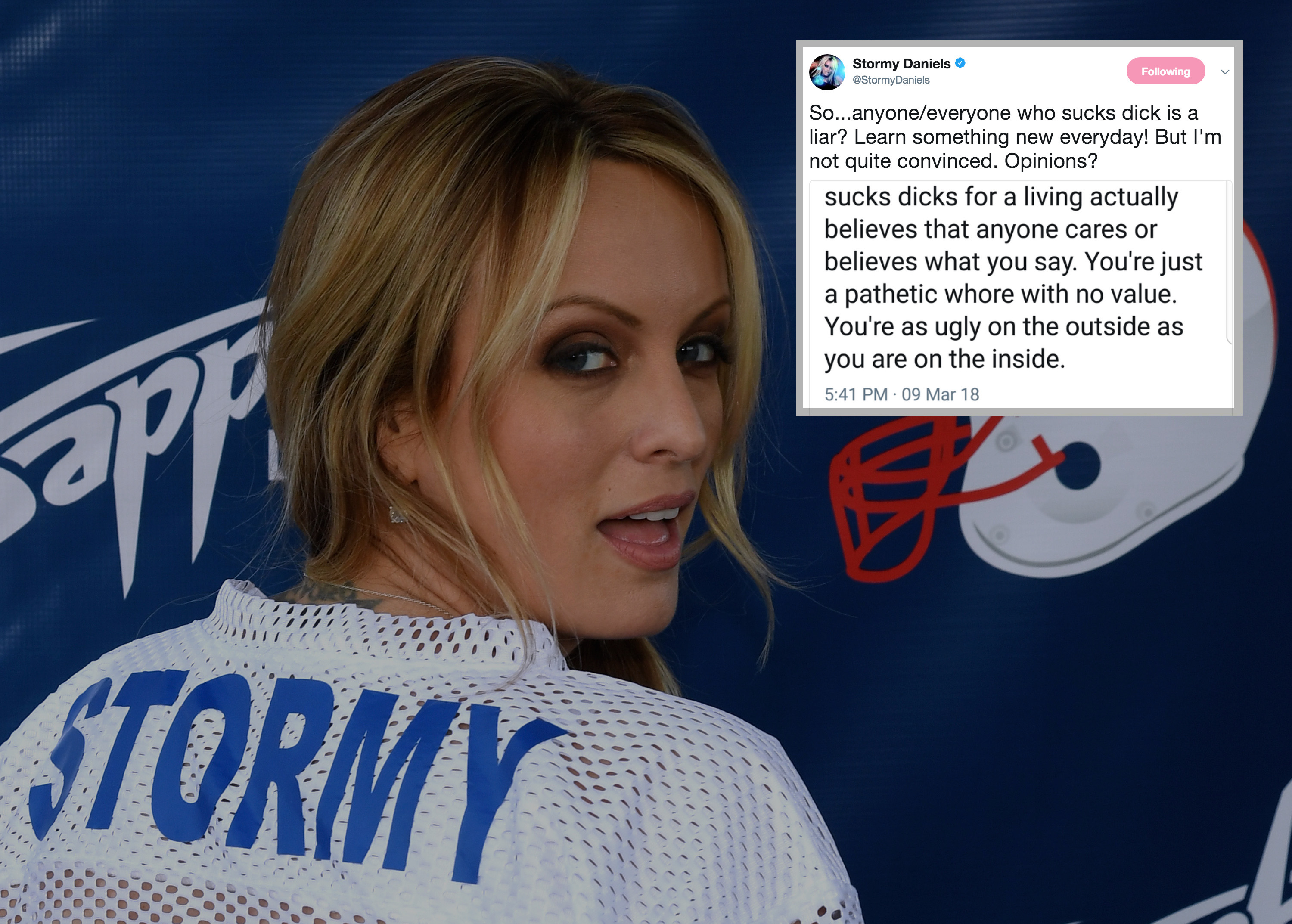 Everyone Who Sucks D*** is a Liar?: Stormy Daniels is Furiously Trolling  Her Critics on Twitter | Law & Crime