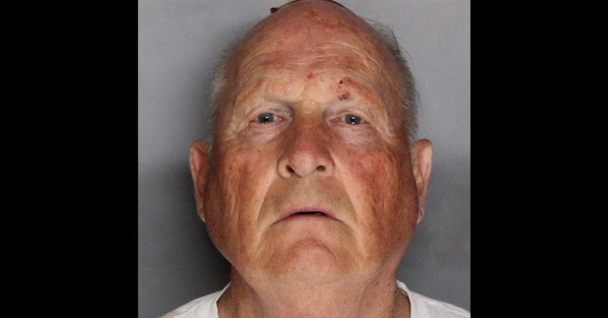 Joseph James DeAngelo Golden State Killer mugshot arrest