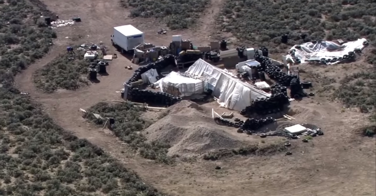 The New Mexico compound where Siraj Ibn Wahhaj took his son, Abdul-Ghani Wahhaj, 3. (Screenshot: KRQE)