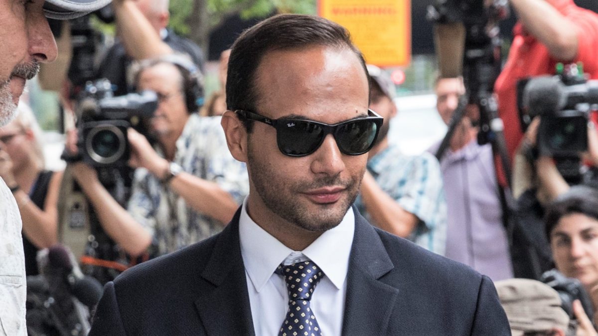 WASHINGTON, DC - SEPTEMBER 07: Former Trump Campaign aide George Papadopoulos leaves the U.S. District Court after his sentencing hearing on September 7, 2018 in Washington, DC. Papadopoulos pleaded guilty last year for making a "materially false, fictitious and fraudulent statement" to investigators during FBI's probe of Russian interference during the 2016 presidential election.