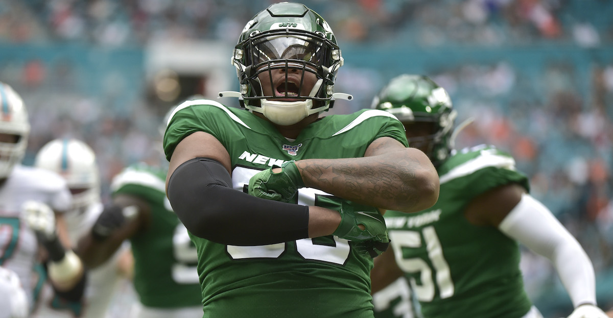 November 04, 2021: New York Jets defensive lineman Quinnen