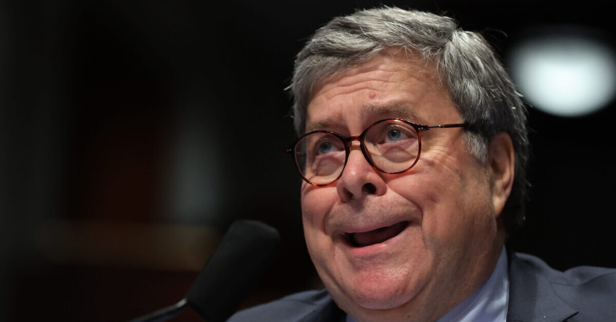 WASHINGTON, DC - JULY 28: U.S. Attorney General William Barr testifies before the House Judiciary Committee in the Congressional Auditorium at the U.S. Capitol Visitors Center July 28, 2020 in Washington, DC. In his first congressional testimony in more than a year, Barr faced questions from the committee about his deployment of federal law enforcement agents to Portland, Oregon, and other cities in response to Black Lives Matter protests; his role in using federal agents to violently clear protesters from Lafayette Square near the White House last month before a photo opportunity for President Donald Trump in front of a church; his intervention in court cases involving Trump's allies Roger Stone and Michael Flynn; and other issues.