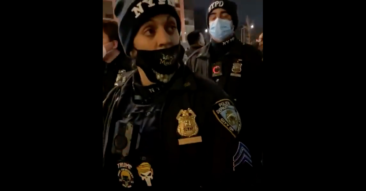 NYPD Sergeant Disciplined for Wearing ‘Trump: Make Enforcement Great Again’ Patches to BLM Protest