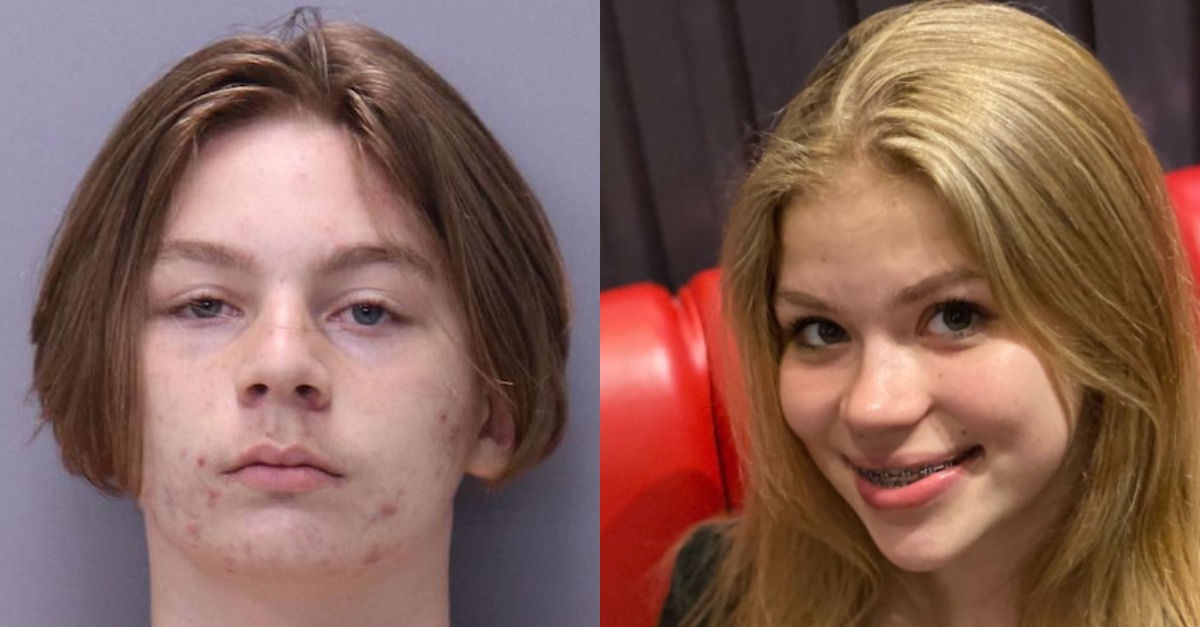 Aiden Fucci appears in a mugshot. Tristyn Bailey appears in a photo.