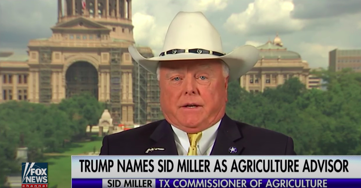 Sid Miller during an appearance on Fox News.