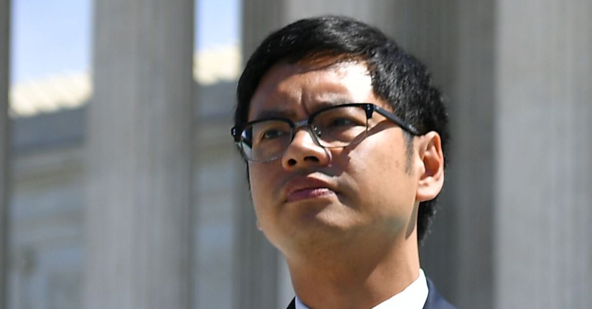 Dale Ho stands outside the Supreme Court building