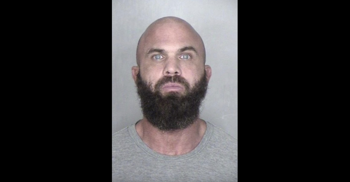 Matthew Boehm appears in a mugshot