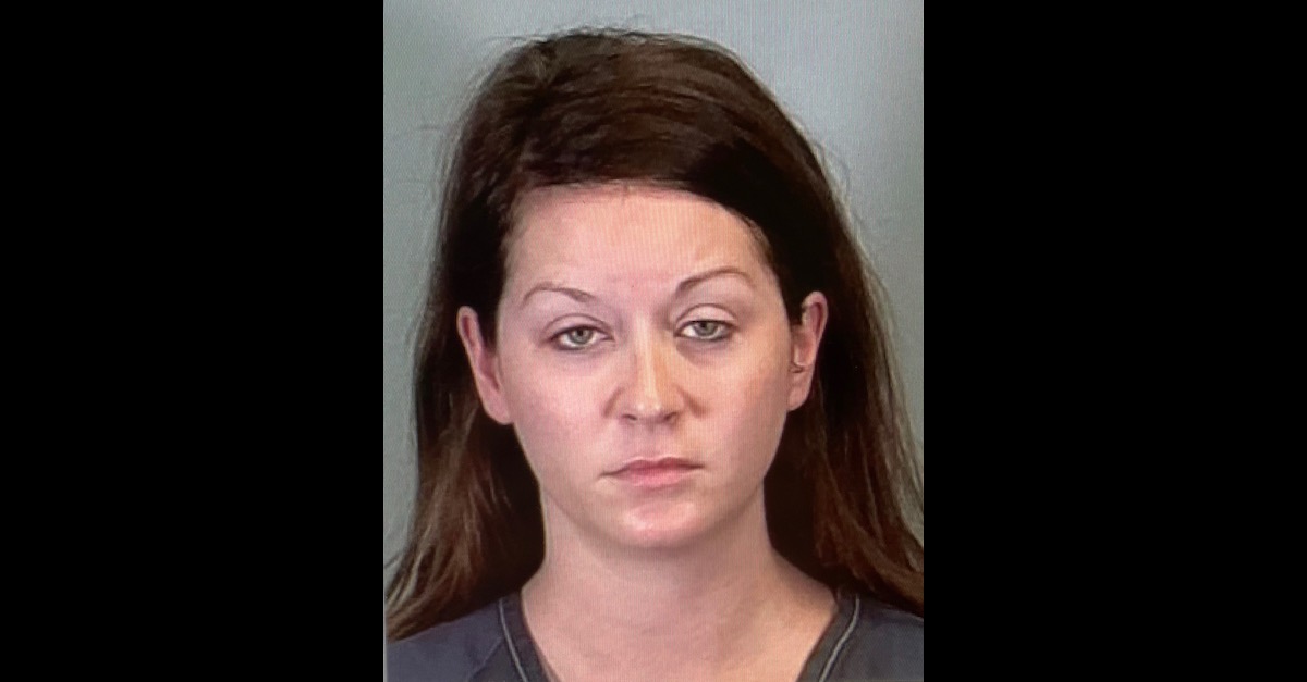 Ex-teacher Taylor J. Anderson appears in a mugshot released by the Manatee County, Fla. Sheriff's Office.
