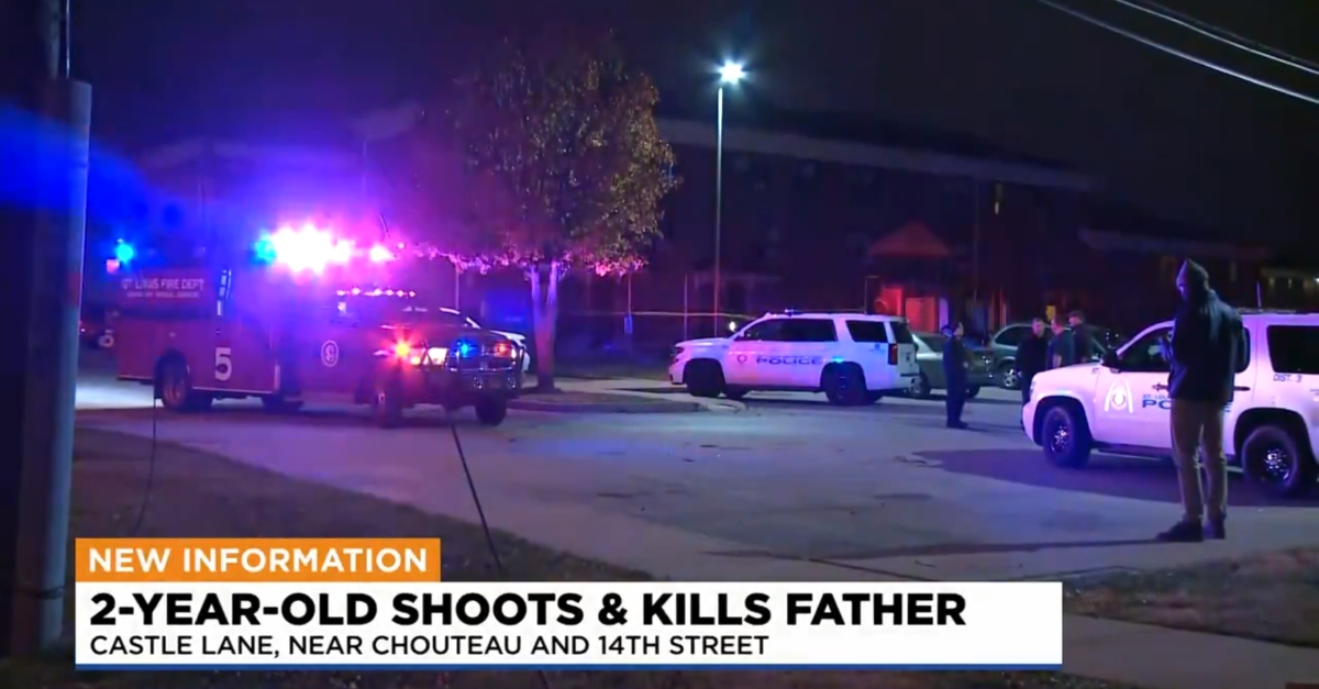 Authorities investigate after 2-year-old child allegedly shot father.