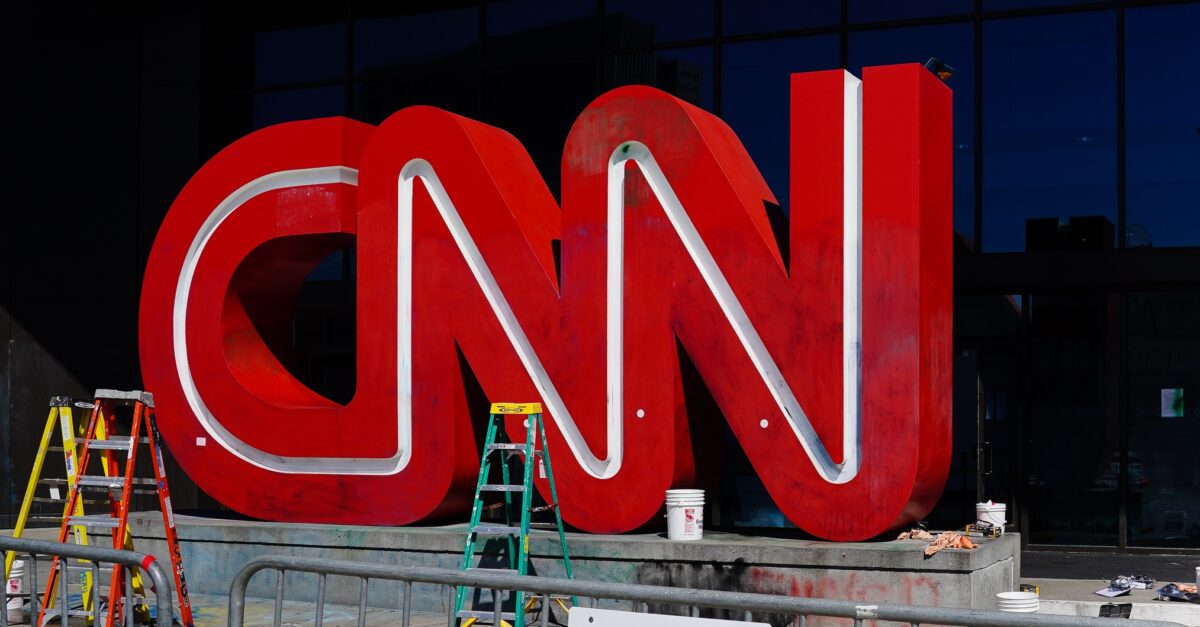CNN logo in Atlanta, Georgia.