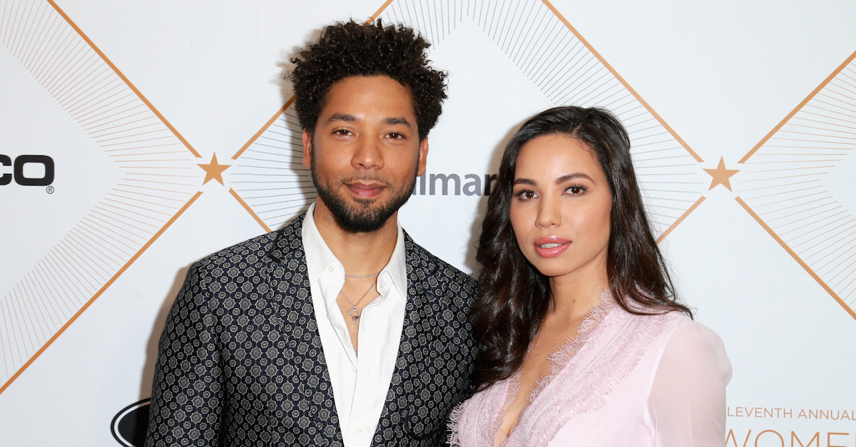 Jussie and Jurnee Smollett were photographed attending a March 1, 2018 event in Beverly Hills, California. (Photo by Leon Bennett/Getty Images for Essence.)