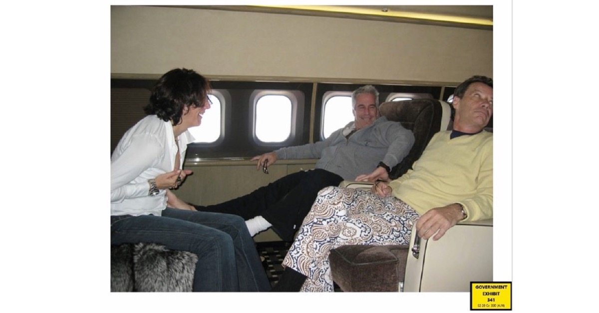 Ghislaine Maxwell appears to be giving Jeffrey Epstein a foot massage (3)