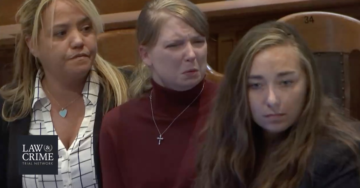 Lynlee Renick reacts to guilty verdicts