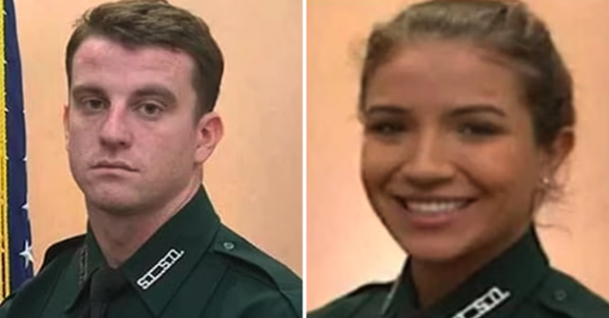 Deputies Clayton Osteen and Victoria Pacheco