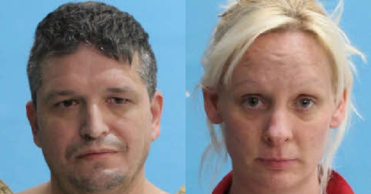 Harry Richard Shoemaker (L) and Jennifer Ann Hines (R) appear in mugshots