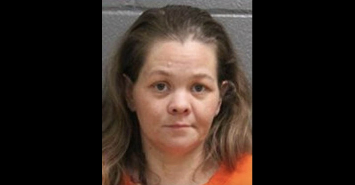 Nicole Elmore appears in a mugshot