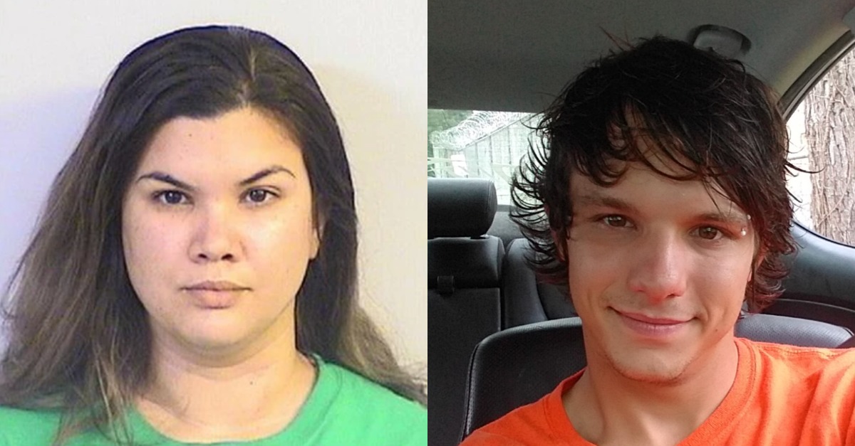 Angelica Quintana (L) appears in a mugshot and Dennis Melton (R) appears in a selfie