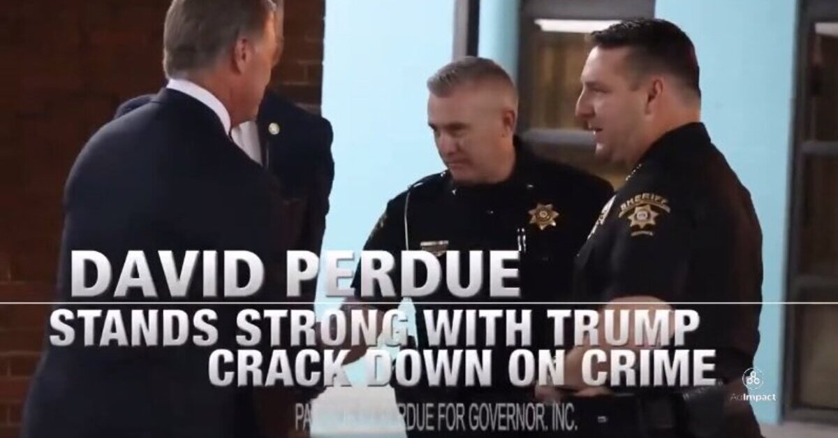 David Perdue Campaign Ad is still