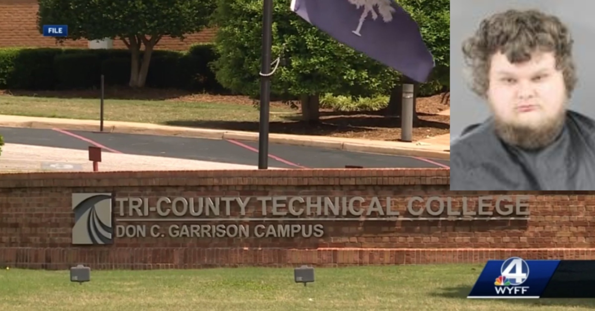 Tri-County Technical College via WYFF, Jonathan Trent Patterson via Anderson County Sheriff