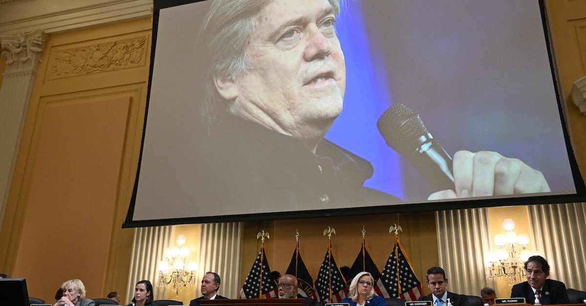 Steve Bannon and the Jan. 6 Committee