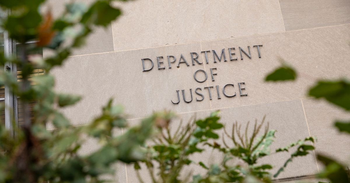 The U.S. Department of Justice in Washington D.C.