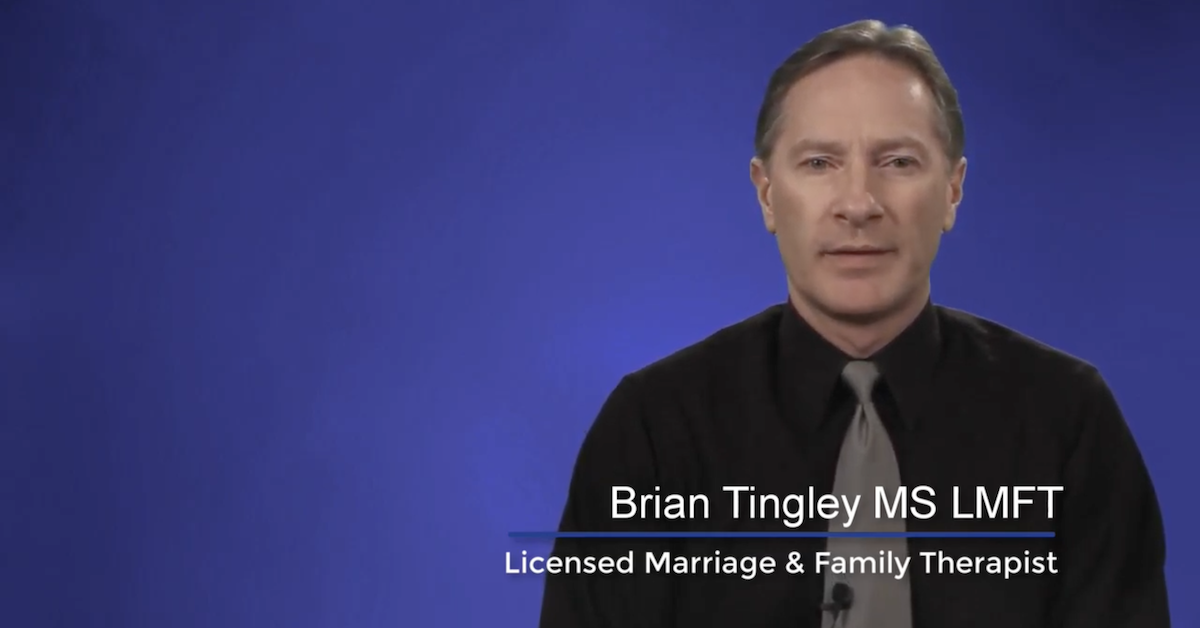 screenshot of a video of Brian Tingley