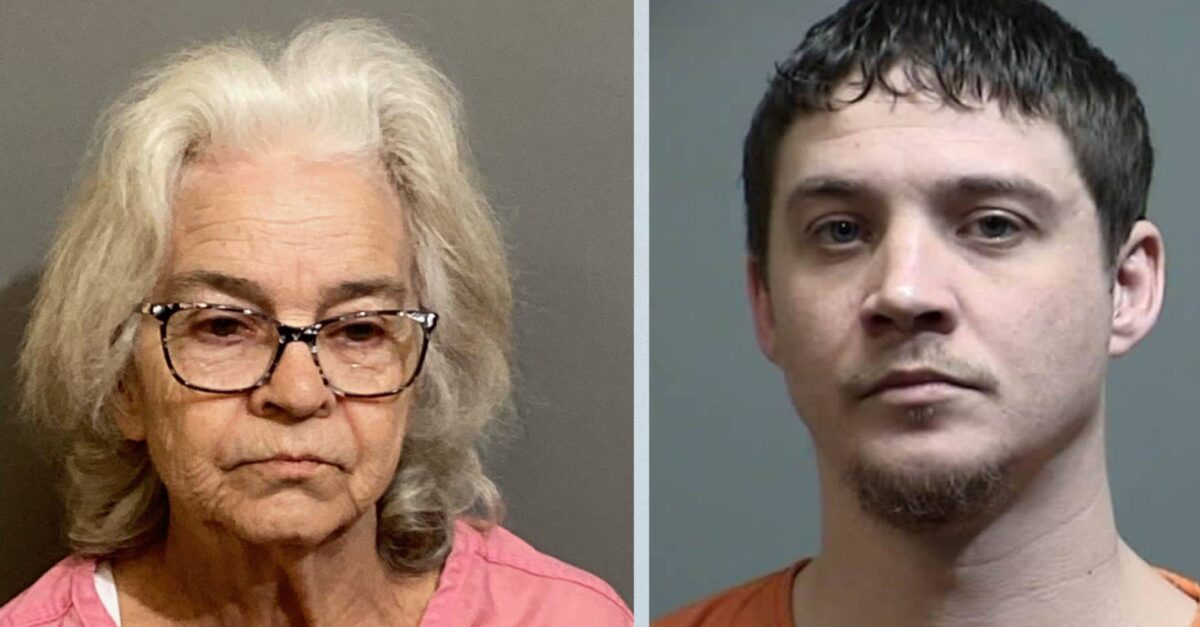 Edna Faye Daniels, 78, faces charges in connection with helping cover up a killing allegedly by her grandson Ryan O’Neil Woodruff, 30, authorities said.