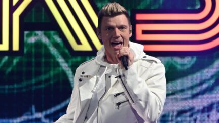 SUNRISE FL - DECEMBER 18: Nick Carter of the Backstreet Boys performs during the iHeartRadio Y100 Jingle Ball 2022 at The FLA Live Arena on December 18, 2022 in Sunrise, Florida. Credit: mpi04/MediaPunch /IPX