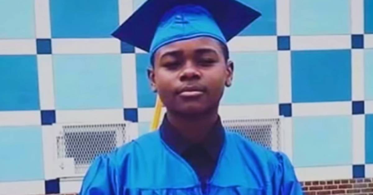 Aamir Griffin, 14, died in gang violence in Queens, New York, while playing basketball. (Screenshot from Fox 5 New York)