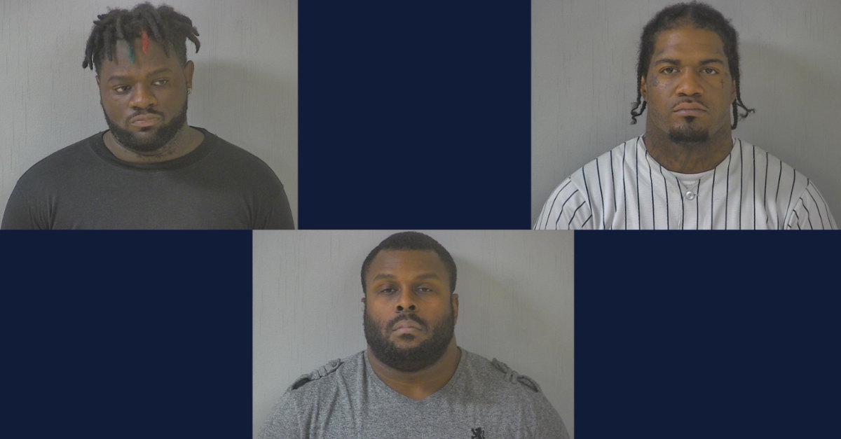 Left to right: Darian M. Blackwell, Wavie L. Jones, and Sadarius D. Williams. (Mugshots: Virginia State Police)