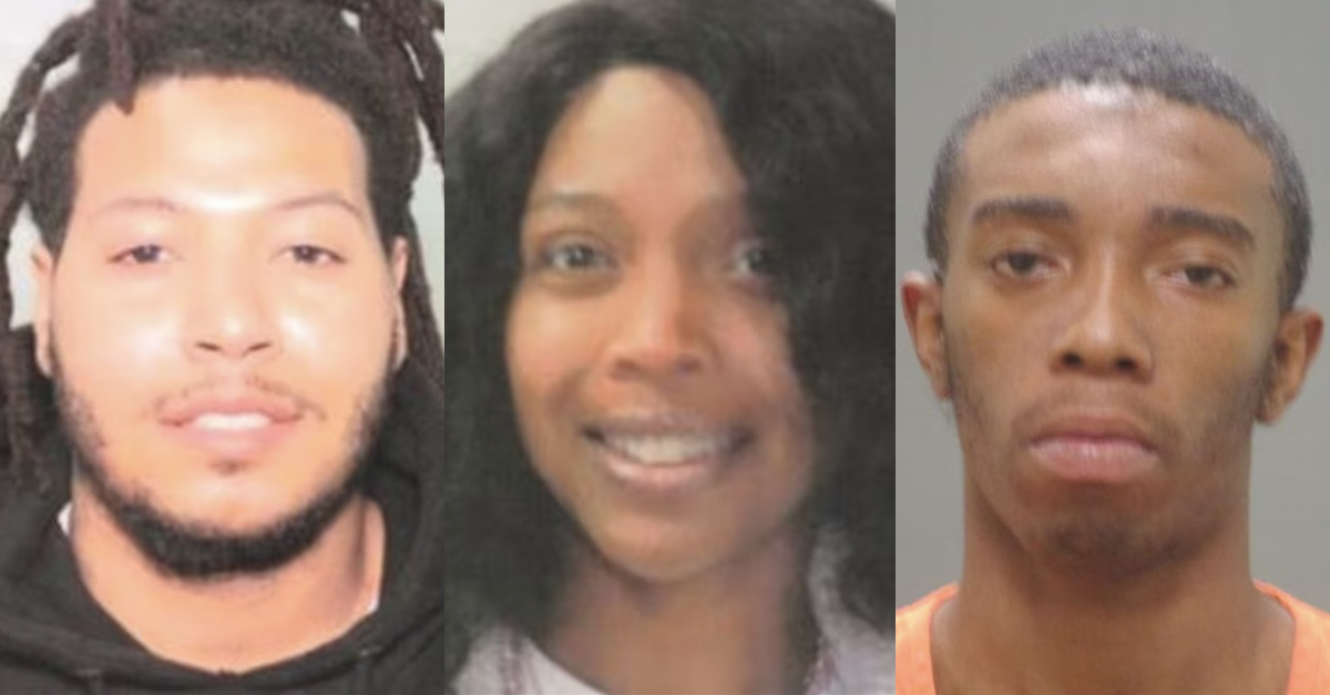 Hakeem-Ali Shomo, Anthony Bryant and Brittany Smith appear in mugshots