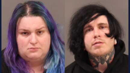 Michelle Campbell and Paul Weber were charged after officers found a 6-year-old boy locked in a dog cage, according to the Philadelphia Police Department. (Mugshots: Philadelphia Police Department)