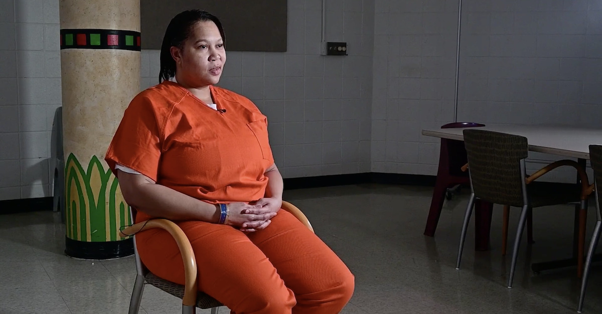 Shanteari Weems appears in a prison interview