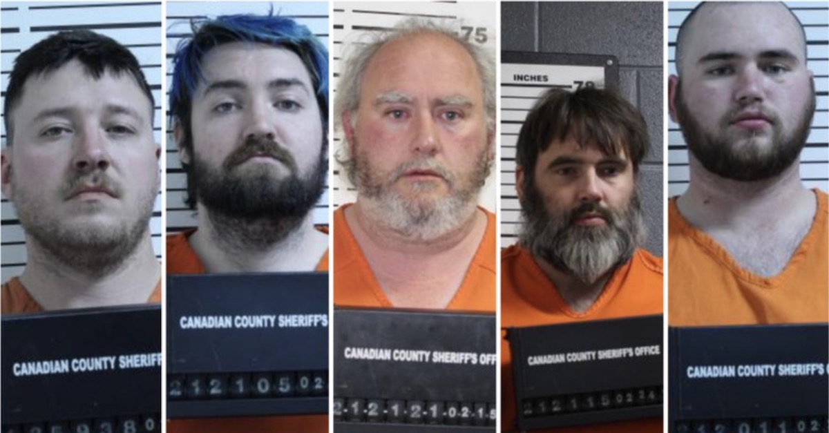 Trace Turkelson, William Copeland IV, Cody Ewing,  Tracy Fisher, and Otha Smith III (Canadian County Sheriff's Office)
