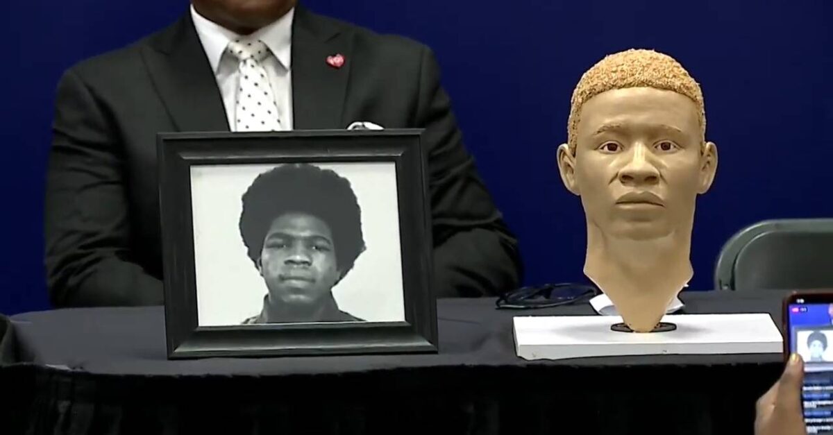 Cold-case investigations identify a John Doe from decades ago in Ohio. (Screenshot of news conference from CBS affiliate WKBN27 in Youngstown, Ohio)