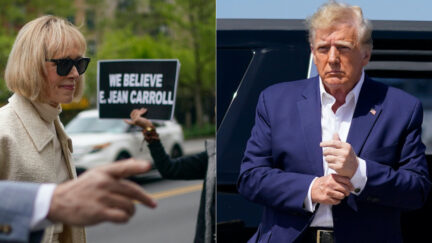 E Jean Carroll and Donald Trump