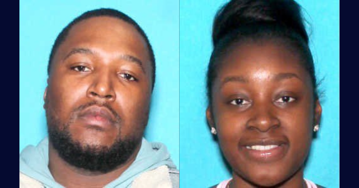 Jamere Miller, pictured left, kidnapped his ex-girlfriend Patrice Layota Wilson, according to cops. Wilson was later found shot to death. (Images: Detroit Police Department)