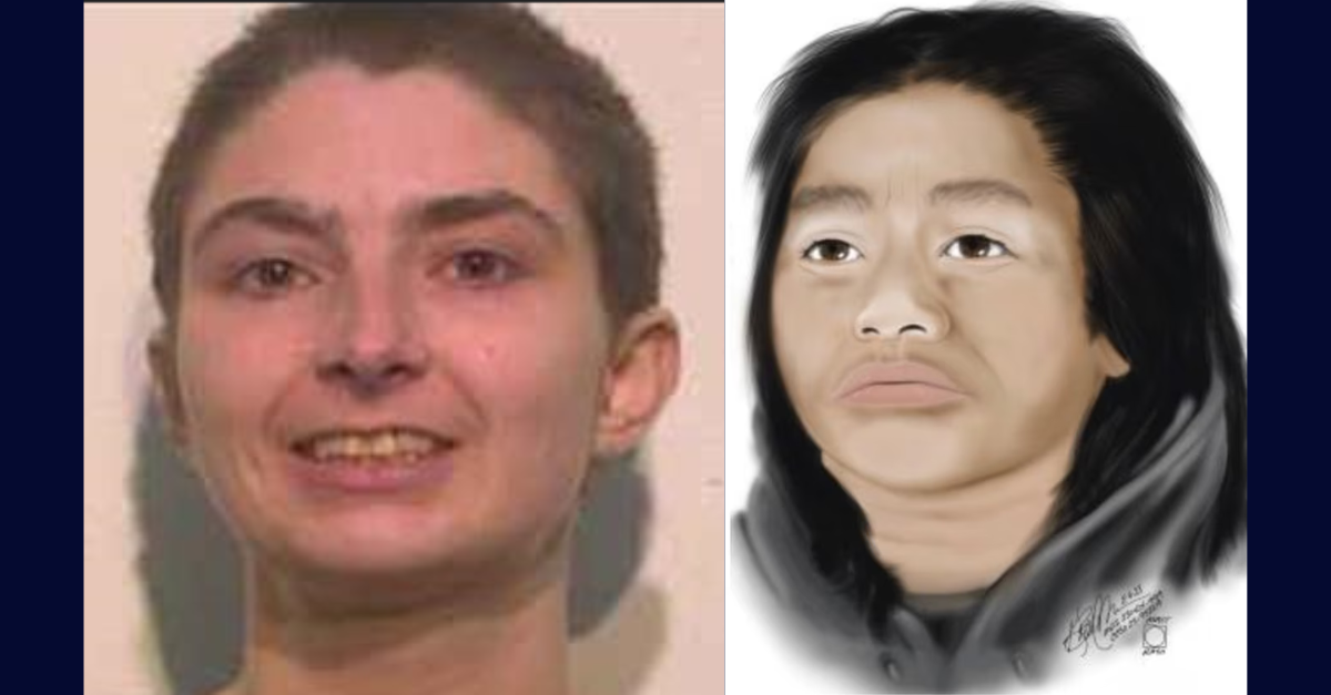Charity Lynn Perry, left, and unidentified woman were separately found in Multnomah County, Oregon, on April 24. (Image of Perry: Mulnomah County Sheriff's Office; image of unidentified woman: Multnomah County Medical Examiner's office)