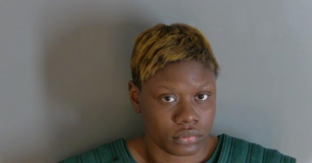 Kia Barkley shook her one-month-old daughter and threw her to the ground, prosecutors said. (Mugshot: Macomb County Jail)