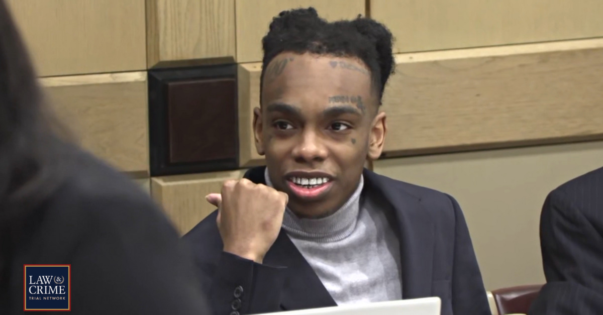 YNW Melly appears in court on day two of his double murder trial.